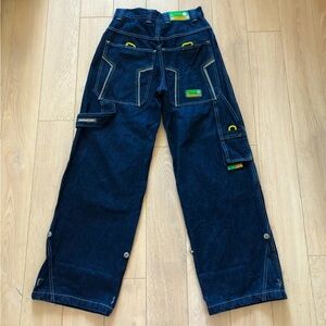Vintage Kikwear K-Net Detailed High Rise Carpenter Jeans